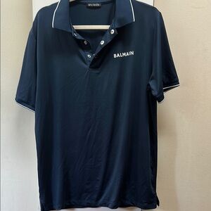 Balmain Blue Polo Shirt Classic large